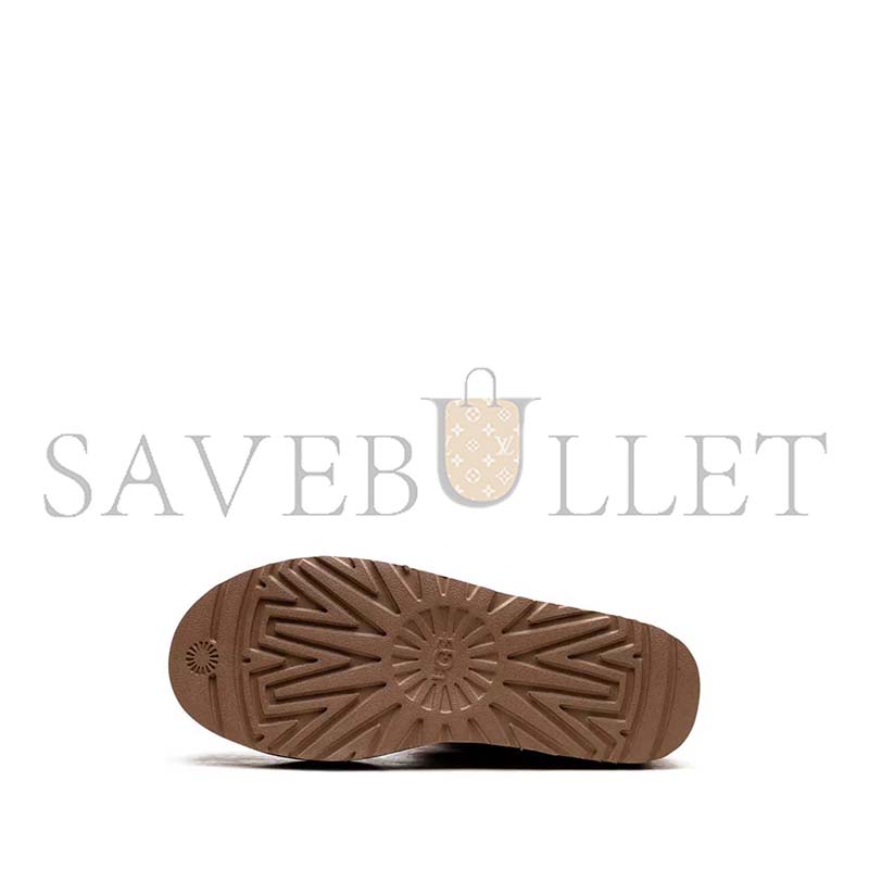 UGG CLASSIC MINI PLATFORM CHESTNUT ANKLE BOOTS 